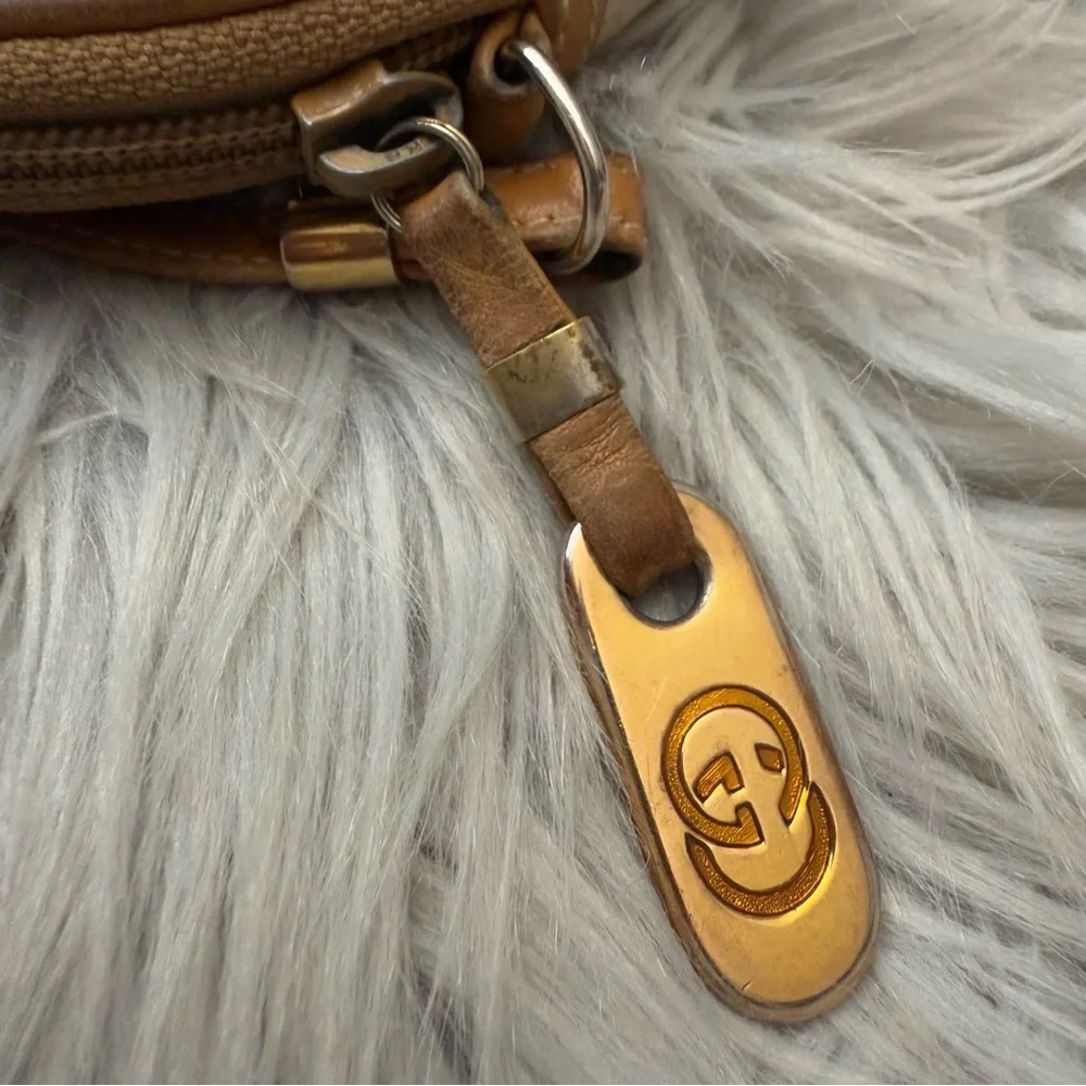 GUCCI Vintage Micro GG Canvas Shoulder Bag PVC Leather Beige - Picture 12 of 16